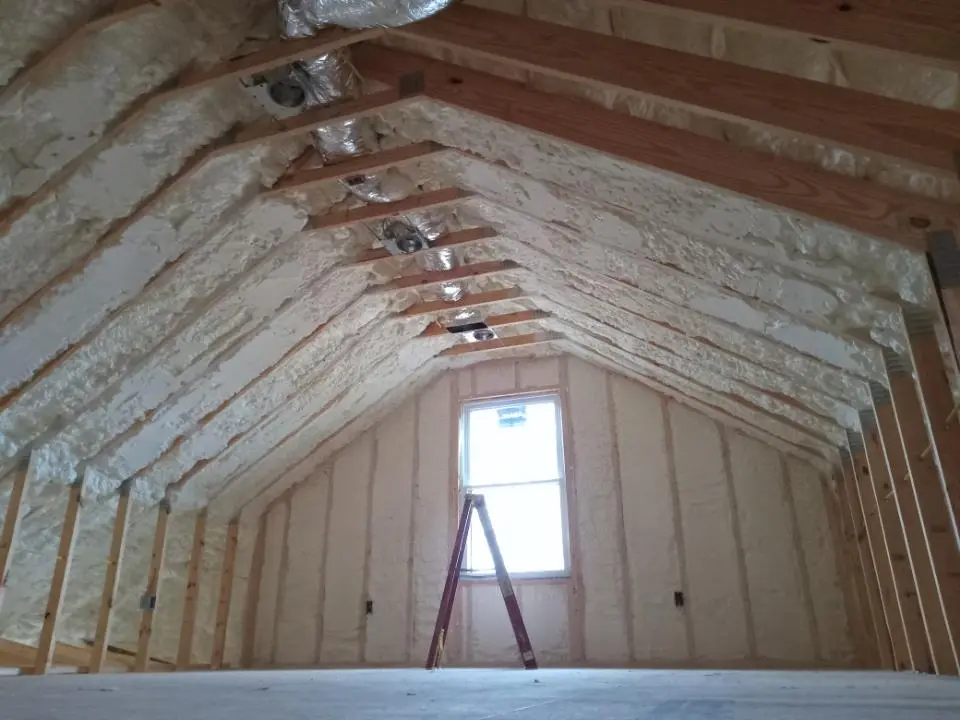 Spray foam roofing application for Crawl Space Insulation project in Pensacola